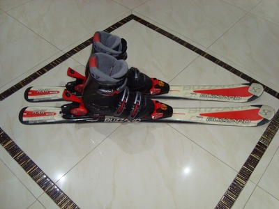 100cm комплект лыжи blizzard + buty 21 , 5cm r34