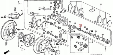 43249S04003 honda болт регулировочный тормозная поршня ига