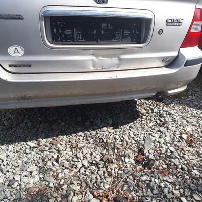 Honda civic vi 99 год универсал бампер задняя nh614m