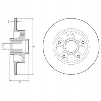 BG9230RSC диск тормозной delphi