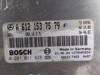 A6121537579 Блок управления двигателем Mercedes CLK W209 2002-2009 2004 / BOSCH 0281011828