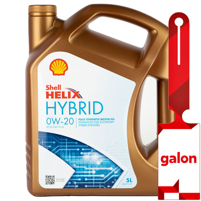 550056725 shell helix hybrid 0w20 5l масляный моторное