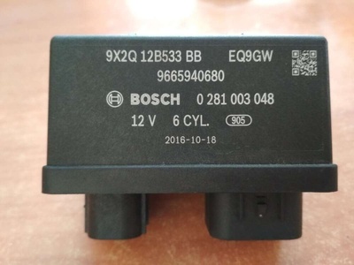 LR014309 Реле накала свечей Land Rover Range Rover 4 2016 , 9X2Q12B533BB, 0281003048, 9665940680