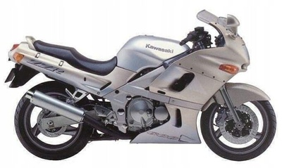 Naklejki juula для kawasaki zzr 600 1995 - 2004 srebr