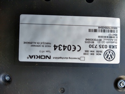 Volkswagen passat b6 блок bluetooth nokia 1k8035730