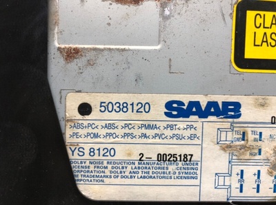 5038120 Магнитола Saab 9-5 2002