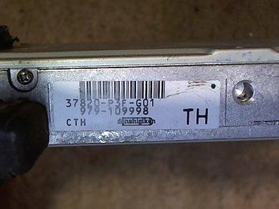 37820P3FG01 Блок управления двигателем Honda CRV 1996-2002 1998 37820-P3F-G01/979-109998