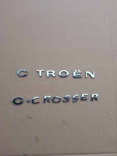 citroen c - crosser napisy на крышку эмблема literki логотип jasło
