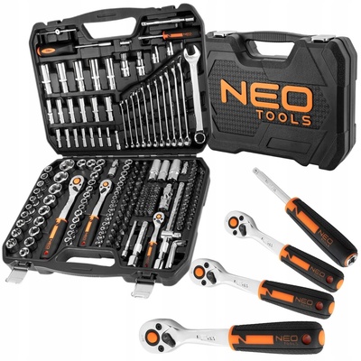 ZESTAW ELEMENTÓW большой комплект 219 элементов ключей nasadowych ключи nasadowe neo tools
