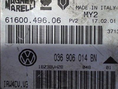 036906014BN Блок управления двигателем Volkswagen Polo 1999-2001 2000 /MAGNETIMARELLI6160049606