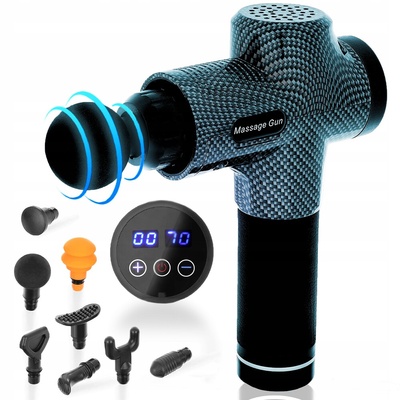 PISTOLET DO MASAŻU CIAŁA Massager Gun S5 PRO пистолет для masażu ciała masażer wibracyjny massage gun аккумулятор 6 godz чехол