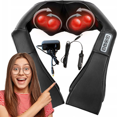 ShiatsuP06 masażer shiatsu воротник массаж ciała 3d нагрев