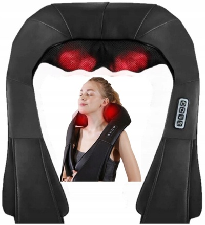 KX4622 masażer shiatsu szyi pleców karku рук ног воротник masujący rozgrzewający