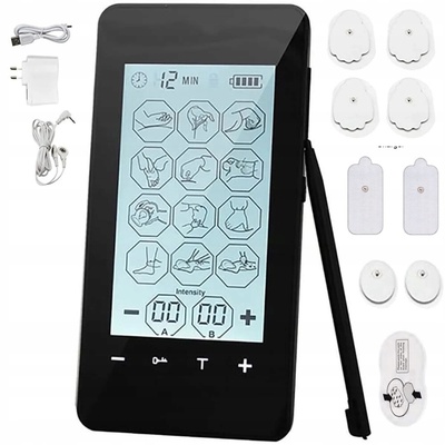 EMS12mode elektrostymulator tens ems ból mięśni 8 elektrod