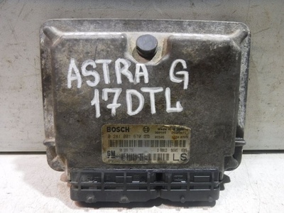 90589736 Блок управления двигателем Opel Astra G (1998—2009) , 0281001670