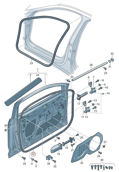4KE837912A Уплотнитель Audi e-tron 2019 4KE 837 912 A