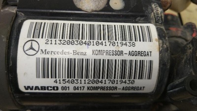 A2113200304 Компрессор пневмоподвески MERCEDES-BENZ CLS C219 10/2004 - 02/2011 2004