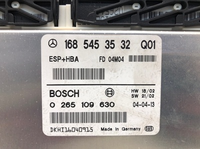 0265109630 Блок управления ESP Mercedes A W168 W168 2004 , 1685453532