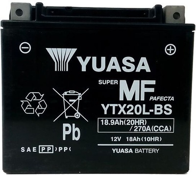 аккумулятор yuasa ytx20l - bs indian springfield 1800