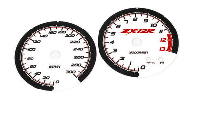 1 kawasaki zx - 2r ninja 200 - 2006 тормозные диски часов белые
