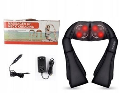 Masażer shiatsu szyi pleców karku рук ног воротник masujący rozgrzewający