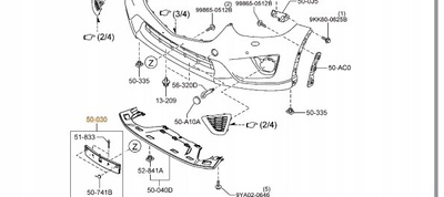 KD4550170 mazda oe крепление крепления массива регистрации передняя mazda cx 5 ек