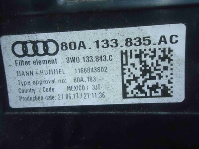 80A133835AC Корпус воздушного фильтра Audi Q5 II (2016—2020) 2017