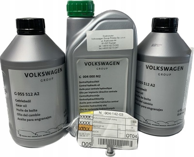 G055512A2 aso volkswagen комплект olejów для обмен кпп dsg dq200