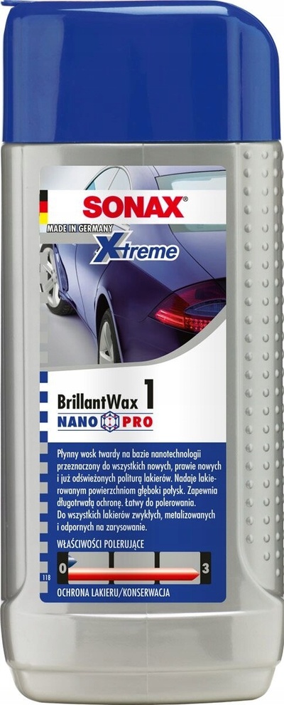 sonax 02011000 xtreme wax 1 nanopro - vosk 250 мл