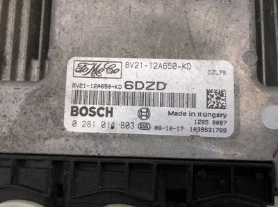 0281014803 Блок управления двигателем Ford Fiesta 6 2008 , 8V2112A650KD