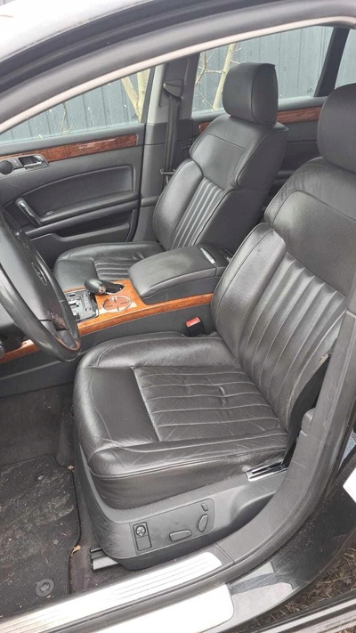 0210 кресла передняя диван дверные панели volkswagen phaeton 02 - 10 чёрный кожа