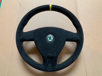 Руль airbag skoda октавия ii 2 rs vrs алькантара идеальная