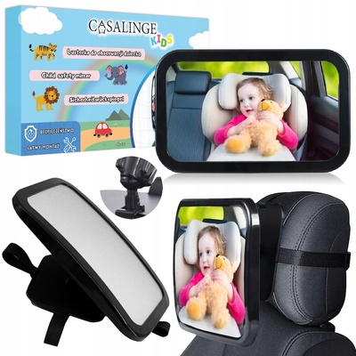 Lusterko do obserwacji dziecka w aucie samochodzie podróży 360 obrotowe duże зеркало для obserwacji dziecka 30cm в машине машине большие bezpieczne 360