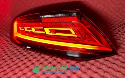 8S0945207A лампы audi tt oled переделка сша на eu konwersja przerobienie фара задняя