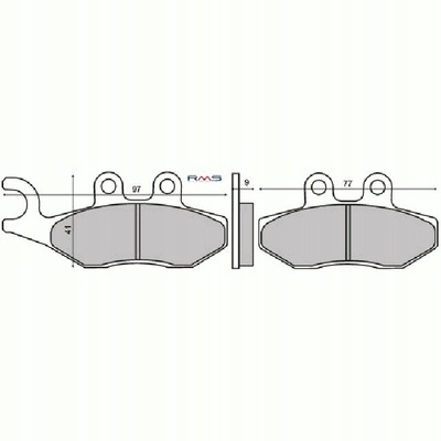 MotoGenericL8459AMG колодки тормозной vd - 983 piaggio x8 x9 125 - 250