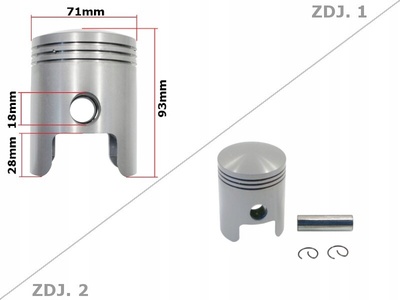 WZMOTO.PLRG13M400 поршень mz etz 250 / 251 71 , 00 4 - szlif std