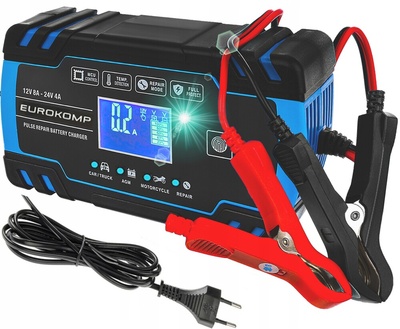 Prostownik зарядное устройство для akumulatora жк 12v 24v 8a