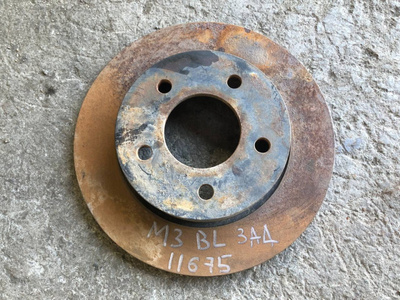 C24Y26251C Диск тормозной не вентилируемый задний левый=правый Mazda 3 2 (BL) BL, BL14F, BL12F, BLA4Y, BL C24Y-26-251C
