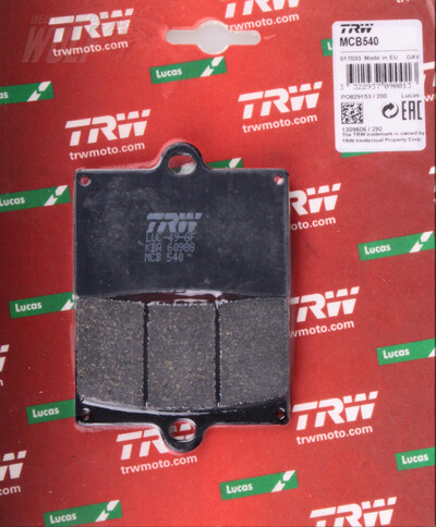 MCB540 колодки тормозной trw husqvarna sm 450 r 03 - 04