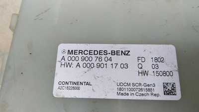 A0009007604 Блок управления AdBlu MERCEDES-BENZ S-CLASS W222, V222, X222 05/2013 - 2018