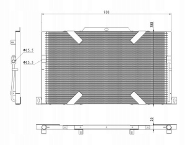 350489 радиатор кондиционера - конденсатор easy fit nrf
