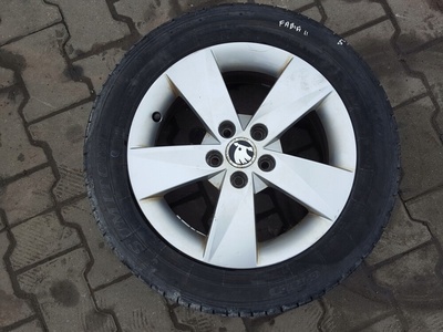 Skoda fabia ii 2 07 - 15r roomster колесо алюминиевая 15 5j0601025ab