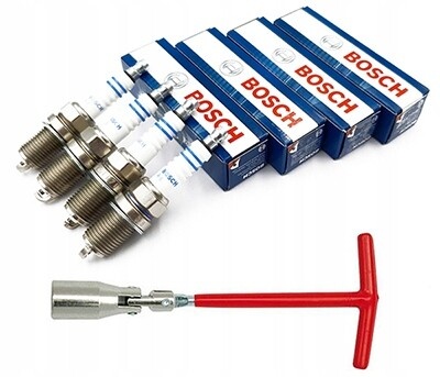 0242235666 4xświeca зажигания bosch отличный плюс 8 fr7dc ключ