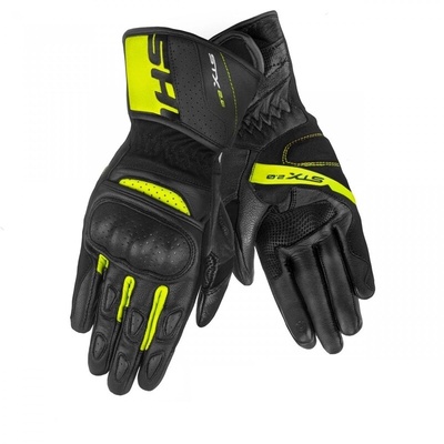 Перчатки motocyklowe shima stx 2.0 fluo чёрный желтый fluo халявы