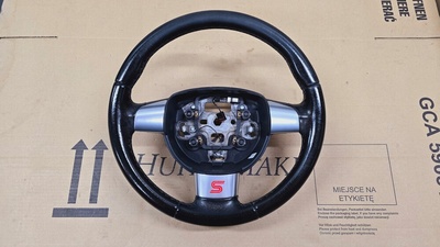 0411 форд focus mk2 ii 2004 - 2011 r . рестайлинг fl руль 3 три спицевый кожа !