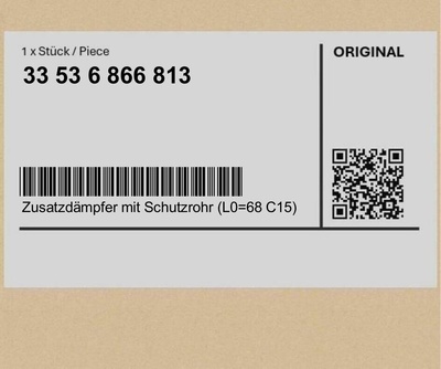335368668136866813 амортизатор дополнительный с маской и трубкой ochronną l0=68 c15 bmw x5 g05 g18 x6 g06