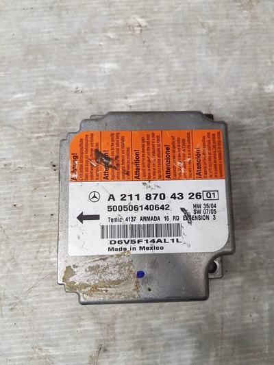 A2118704326 MERCEDES W211 MODUŁ STEREOWNIK PODUSZEK AIRBAG
