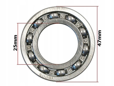 WZMOTO.PL MMP.23.02.2023.6.1991 подшипник 16005 корзину сцепление mz 250 25x47x08