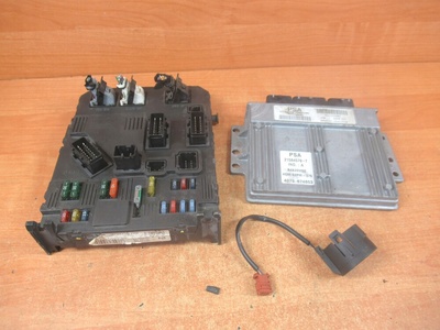 9653106480 блок управления двигателя комплект стартовый citroen c2 1 , 4 8v 9642222380