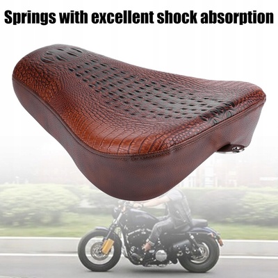 Переднее подушка сиденья motocykla croco браун для sportster xl1200 1y